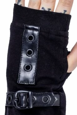 Blaise Armwarmers -Goth Accessories Sales blaise armwarmers unisex black poizen industries 3 1800x1800