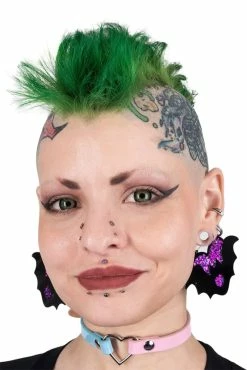 Purple Heart Bat Hoop Earrings -Goth Accessories Sales dgdfgdfgdf 1800x1800