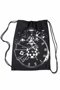 Alice In Wonderland Clock Bag [Multiple Styles Available] -Goth Accessories Sales drawstring backpack 287ea8c3 1534 475b b22d b11b62816f13 1800x1800