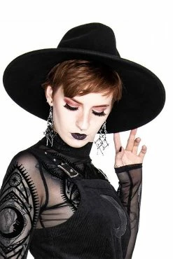 Branch Pagan Moon Earrings -Goth Accessories Sales eng pl BRANCH PAGAN MOON statement earrings SILVER 2013 3copy 1800x1800