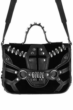 Velvet Coffin Creeps Bag 11 Velvet Coffin Creeps Bag -Goth Accessories Sales eng pl Coffin Purse Gothic Bag with a harness 2167 15 1800x1800