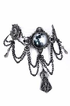 Moon Geometry Choker -Goth Accessories Sales eng pl Moon collar Full moon moon phases crescent MOON GEOMETRY CHOKER 1499 4 1 1800x1800