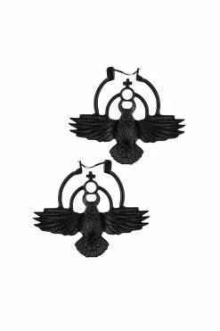 Chanting Crow Earrings