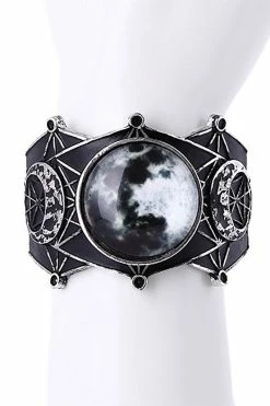 Moon Geometry Bracelet 10 Moon Geometry Bracelet -Goth Accessories Sales eng pl Wide bangle Full moon moon phases crescent MOON GEOMETRY BRACELET 1498 2 1800x1800