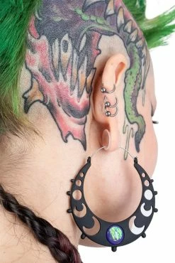 Phases Of The Moon Gem Hoop Earrings -Goth Accessories Sales ettgete 1800x1800