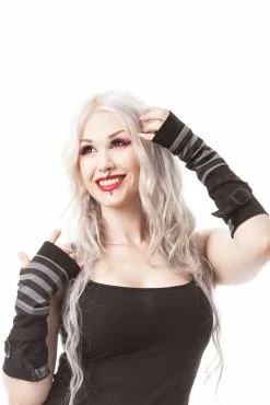 Stripe Strap Armwarmers