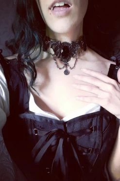 Bat Spell Choker [Silver] -Goth Accessories Sales gdgdgf 1800x1800