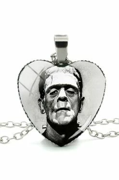 Frankenstein Heart Necklace