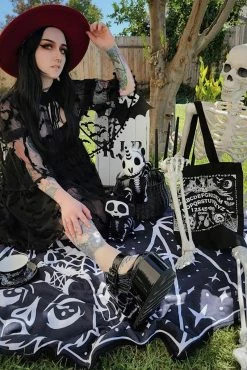 Purranormal Spirit Board Tote Bag -Goth Accessories Sales gravelilghoul3 1800x1800