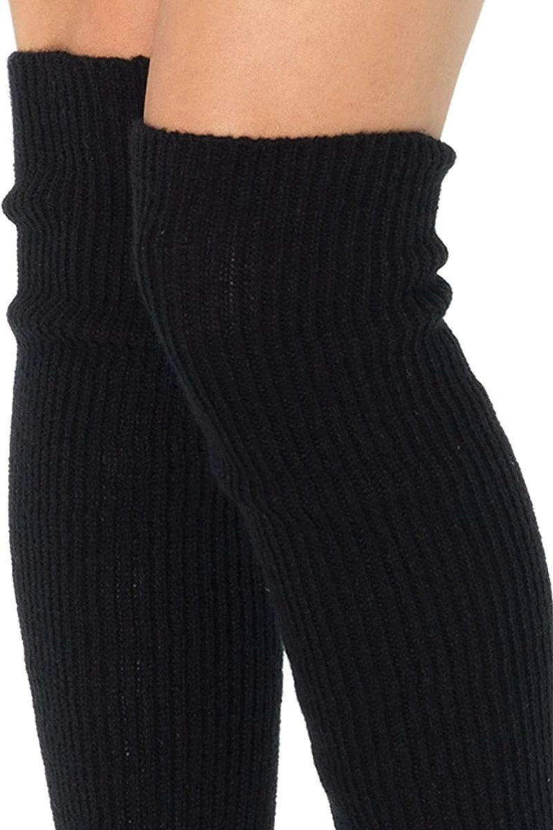 Black Listed Knitted Leg Warmers 2 Black Listed Knitted Leg Warmers - Image 2