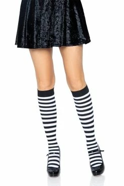 Striped Knee High Stockings