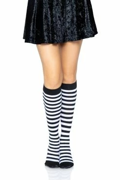 Striped Knee High Stockings -Goth Accessories Sales jlcvndkvdvds 1800x1800