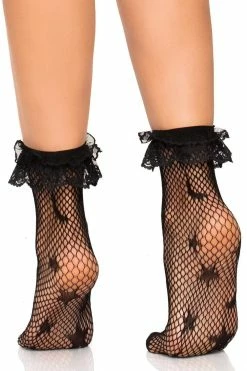 Galaxy Net Lace Ruffle Anklet Socks -Goth Accessories Sales legavenue galaxy fishnet anklet sock 14137746751623 ca868beb 3436 4206 8b2f cc514e5624a4copy 1800x1800