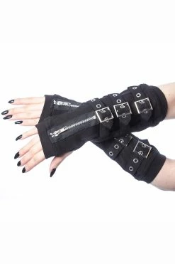 Omega Arm Warmers -Goth Accessories Sales omega armwarmers black poizen industries 1 1800x1800