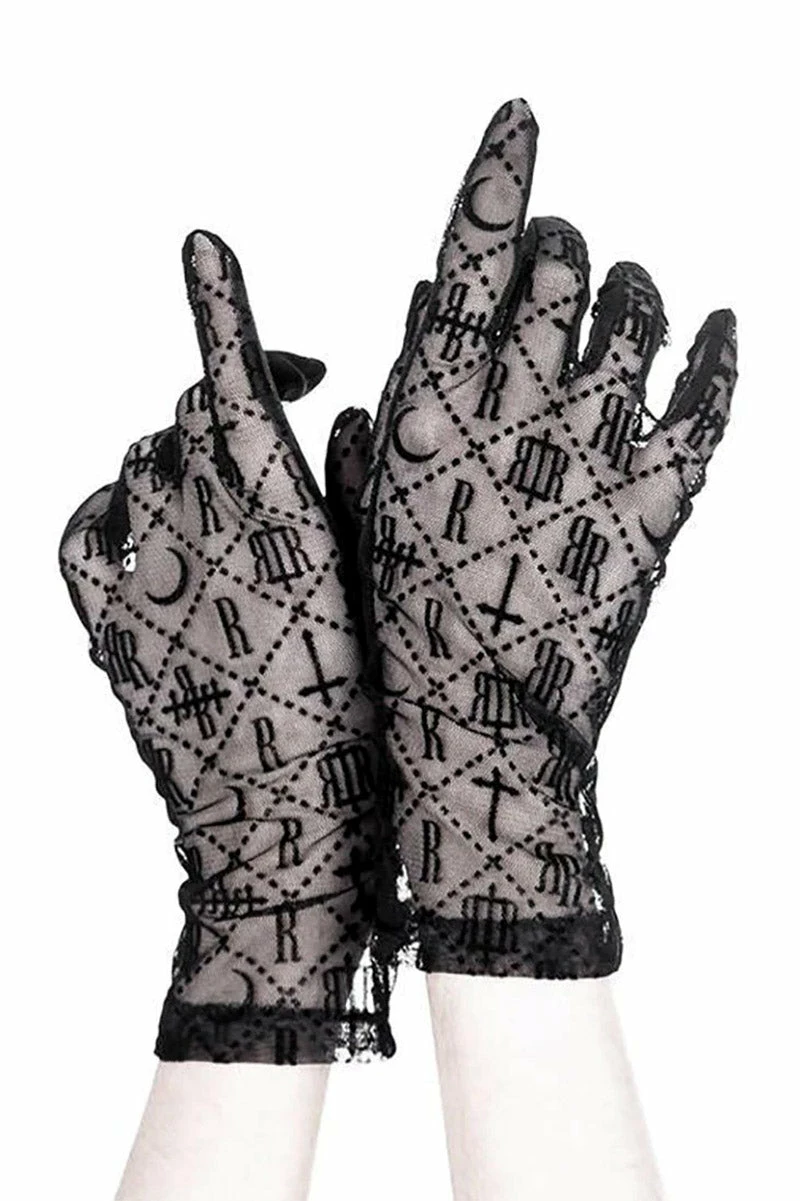 Luxurious Goth Gloves 2 Luxurious Goth Gloves - Image 2