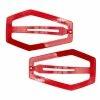 Coffin Snap Hair Clips [Red]
