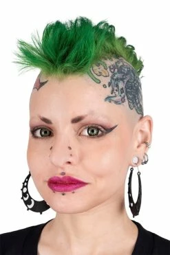 Phases Of The Moon Gem Hoop Earrings -Goth Accessories Sales stgsetgtgs 1800x1800