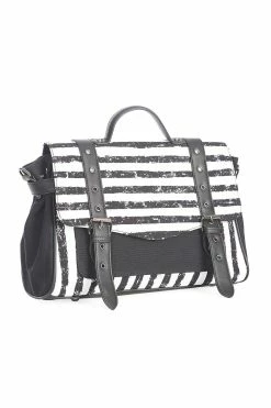 Spirit Summoner Striped Bag [BLACK/WHITE] -Goth Accessories Sales tretr 1800x1800