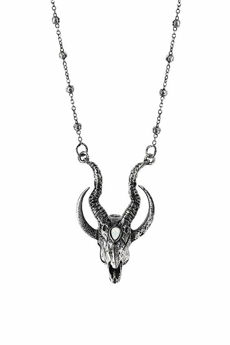 Occult Goat Skull Necklace 4 Occult Goat Skull Necklace - Image 4