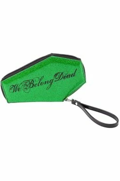 We Belong Dead Frankenstein & Bride Glitter Coffin Wallet -Goth Accessories Sales vdrgt56565465 1800x1800