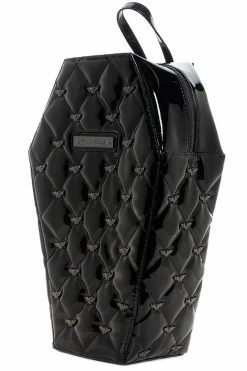Mina Quilted Bat Coffin Backpack [BLACK] -Goth Accessories Sales vfdgbfhtrhtrh 1800x1800