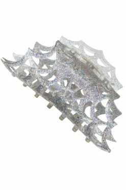 Spiderweb Hair Claw Clip [SILVER]