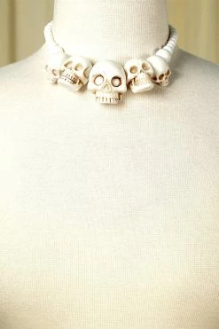Skull Collection Necklace [White] -Goth Accessories Sales vsdvsdvsvsdv 1800x1800