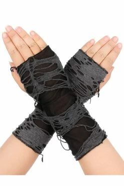 Zombie Mesh Arm Warmers -Goth Accessories Sales zombie mesh armwarmers02 1800x1800